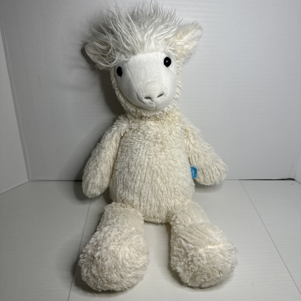 LLAMA Plush Soft The Manhattan Toy Company Lou Stuffed Animal Toy White 15"
